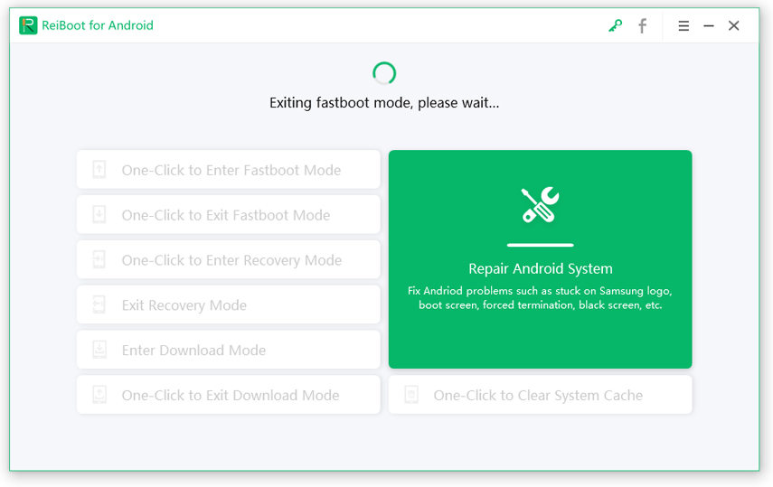 exit fastboot mode by reiboot for android 