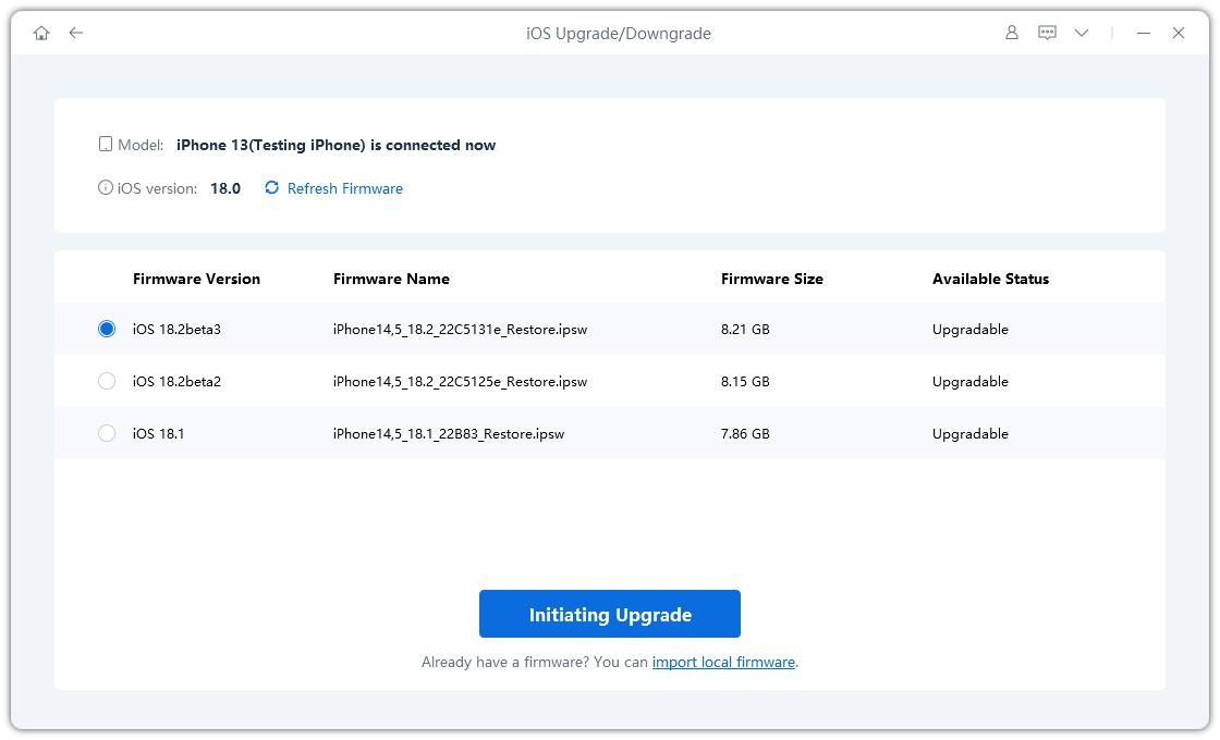 download firmware package