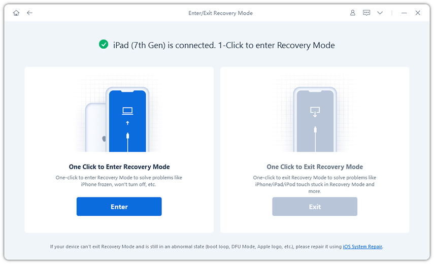 reiboot not registering ipad