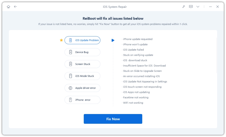 reiboot not detecting iphone