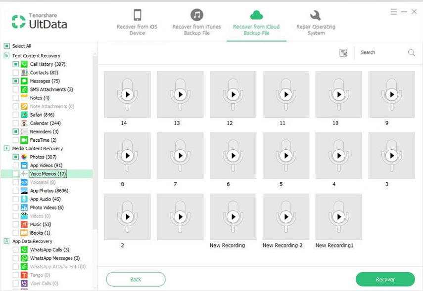 Recover Data from iCloud Backup