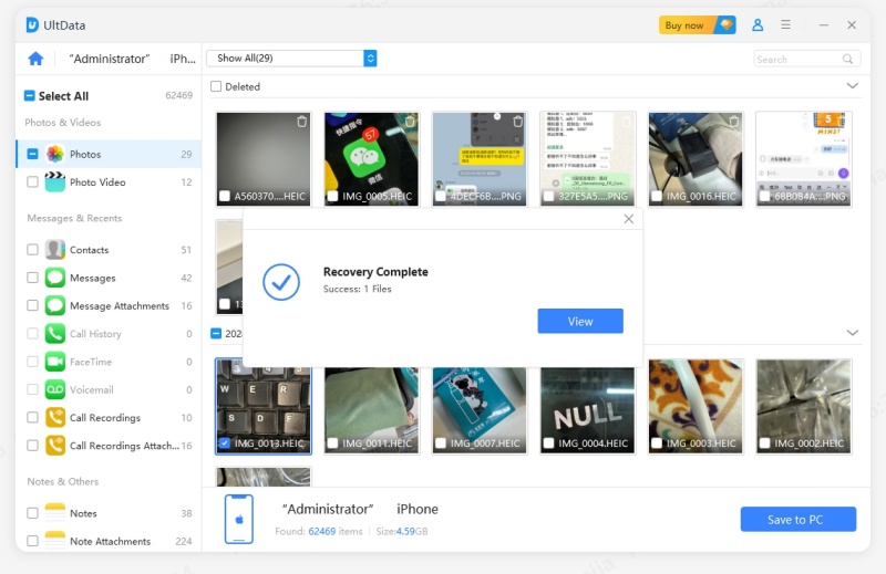 recover iphone backup successfully