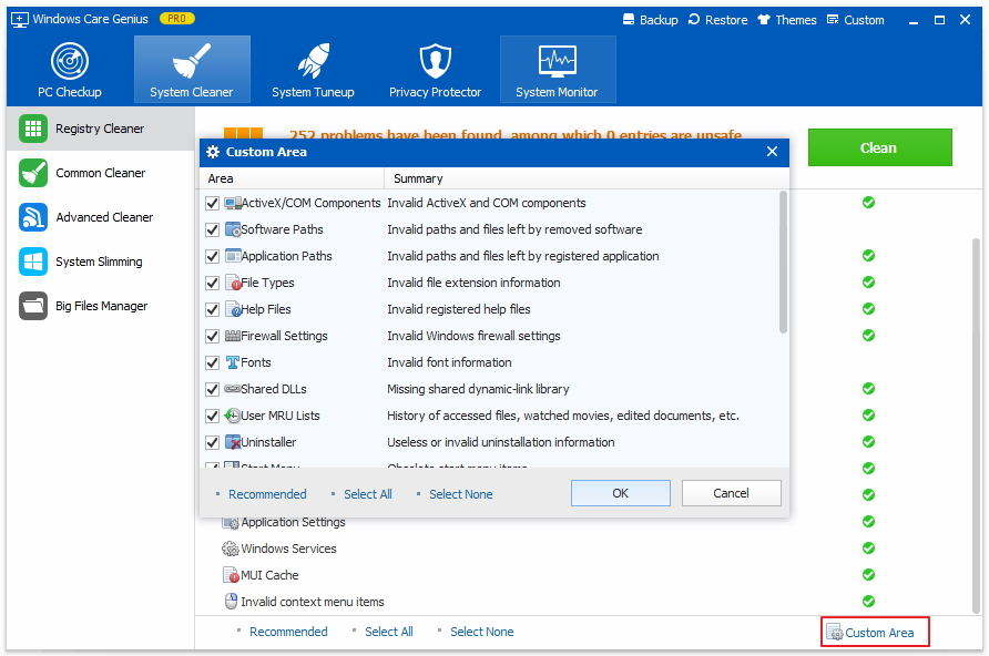 clean registry windows 10 using windows tools