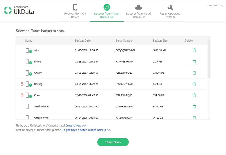retrieve iPad Air lost videos from iTunes backup file