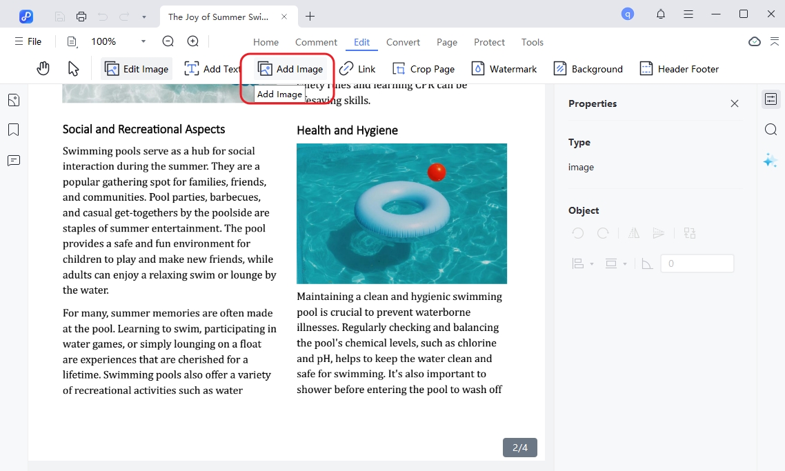 add image to pdf with pdnob pdf editor