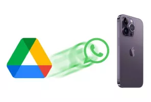restore whatsapp backup from google drive to iphone