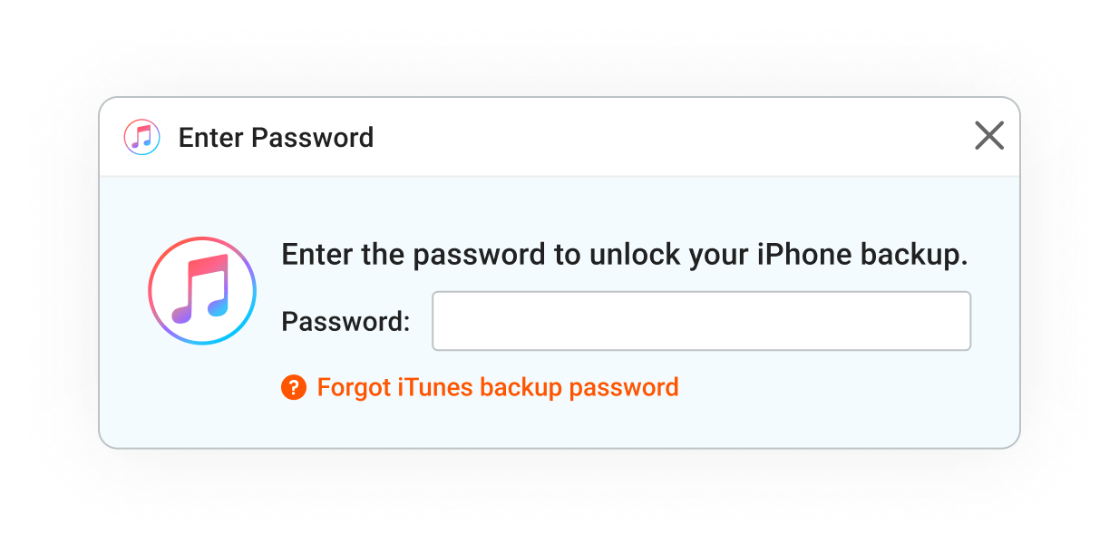 Forgot iTunes Backup Password