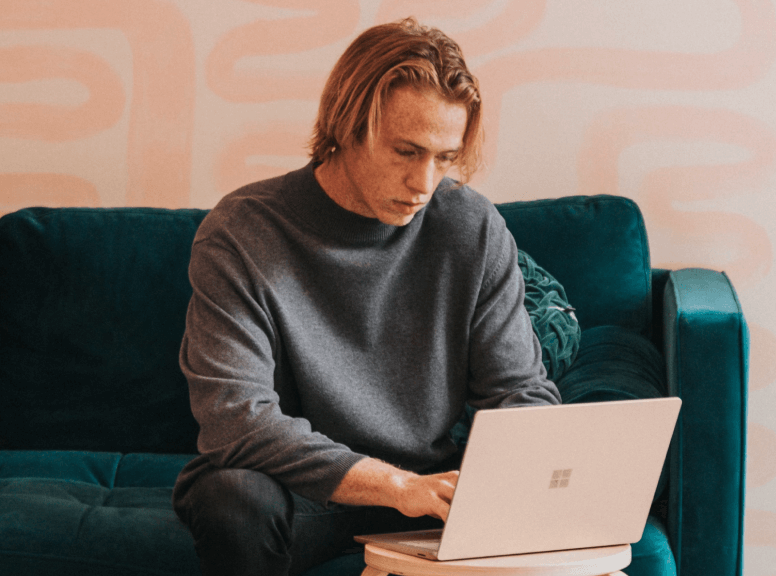 a man working with ai pdf reader