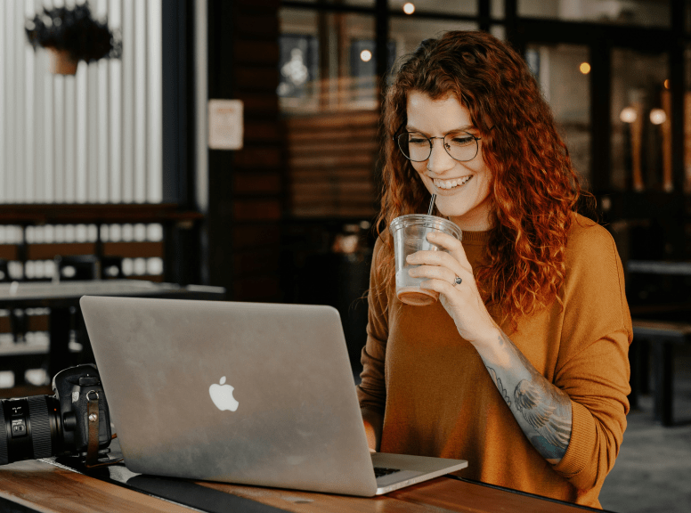 a woman using ai bypass tool on mac