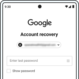 Forget Google Password