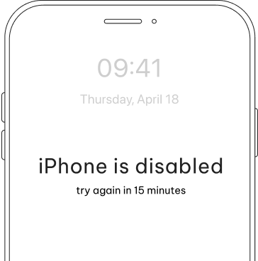 iphone is disabled