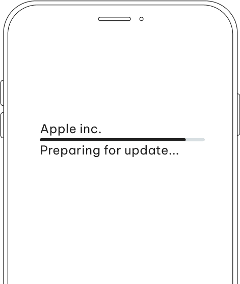 iPhone stuck on preparing update