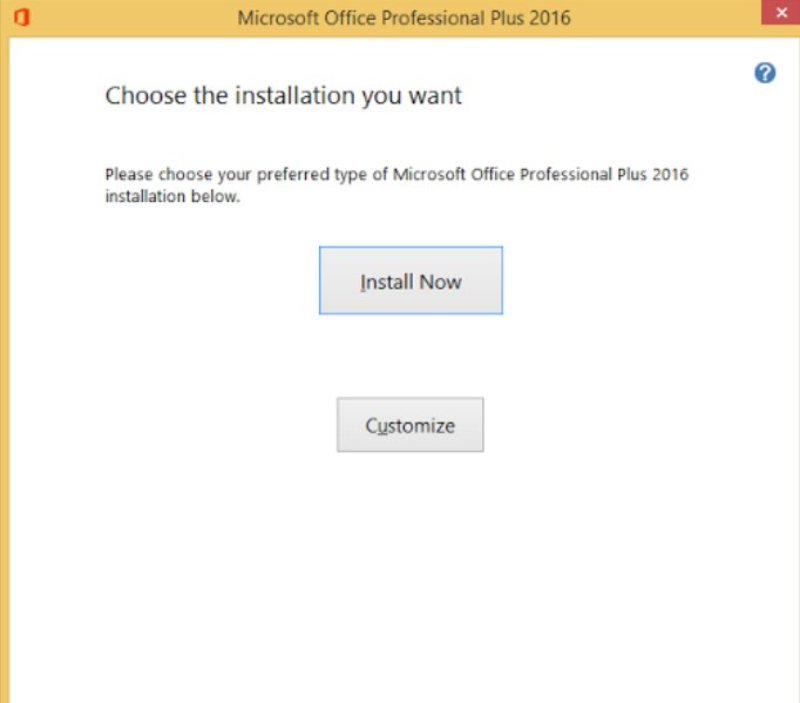  install ms office professional plus 2016