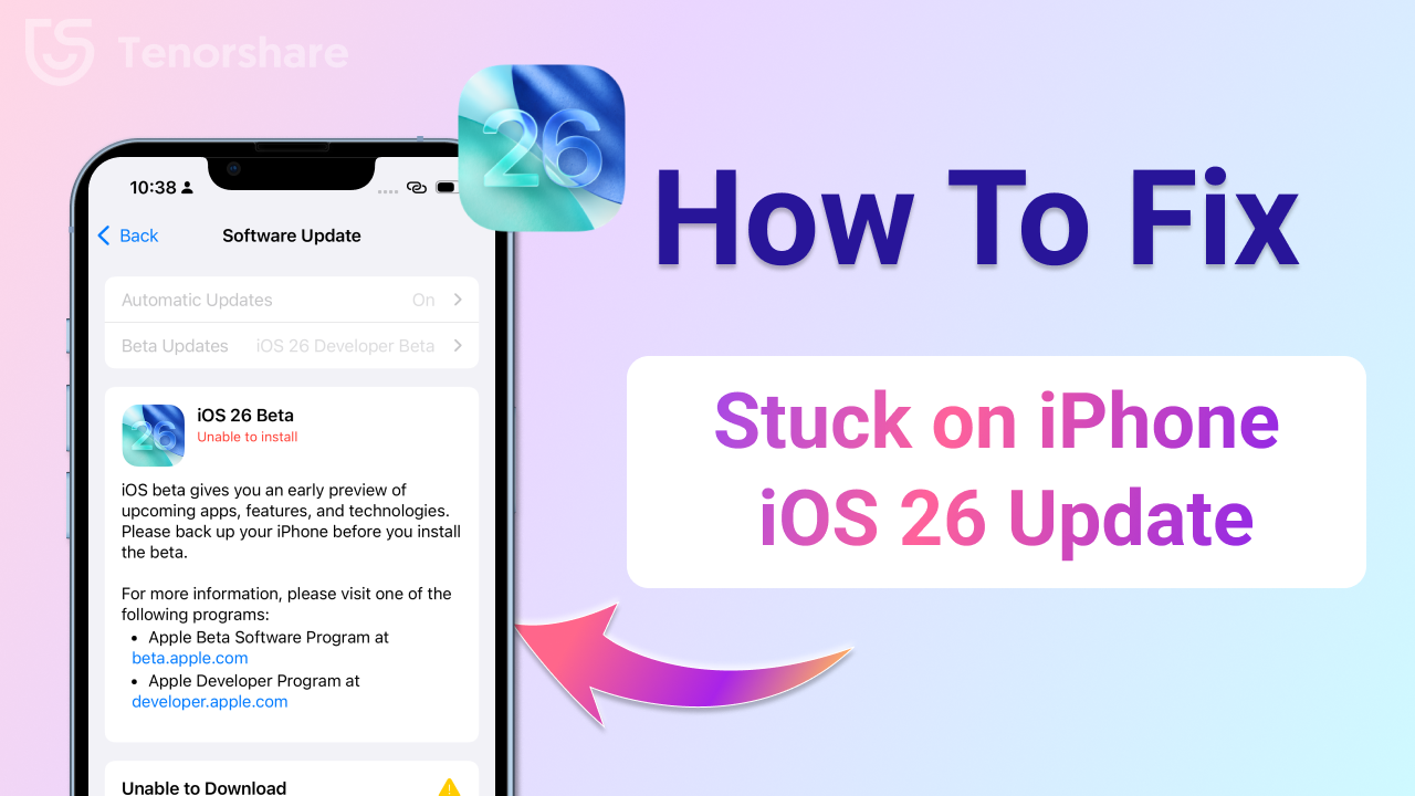 iOS 26 Beta Stuck in Beta Update
