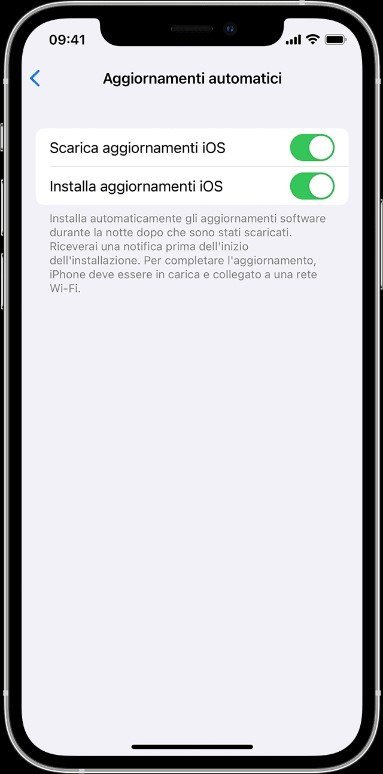 aggiornare ios
