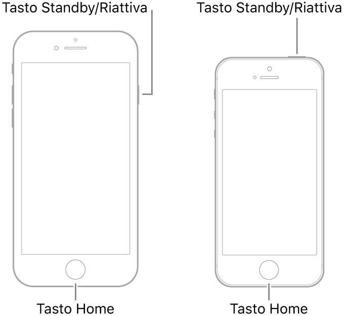 riavviare l'iphone