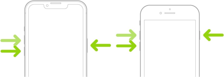 riavvio forzato dell'iPhone