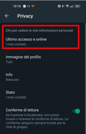 vedere chi è online su WhatsApp gratis