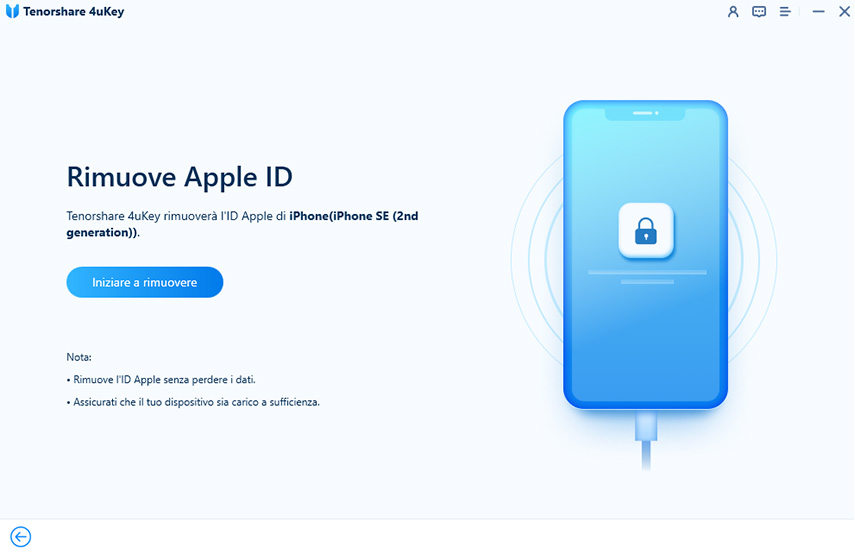 avvia sblocco ID Apple
