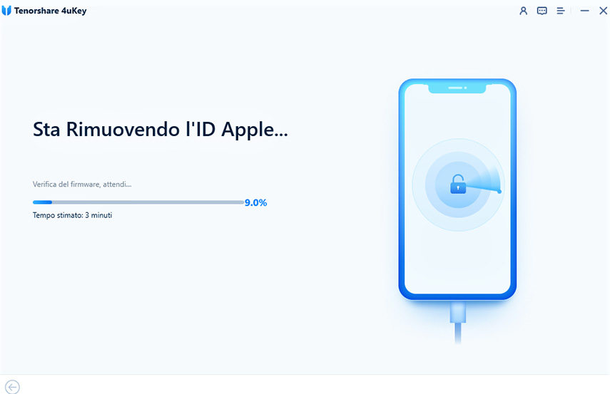 rimuovendo apple id