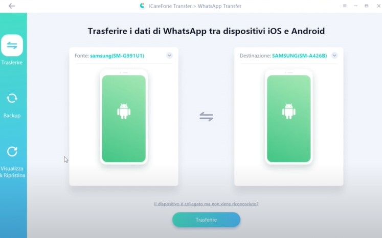 trasferire dati da Samsung a Samsung S23