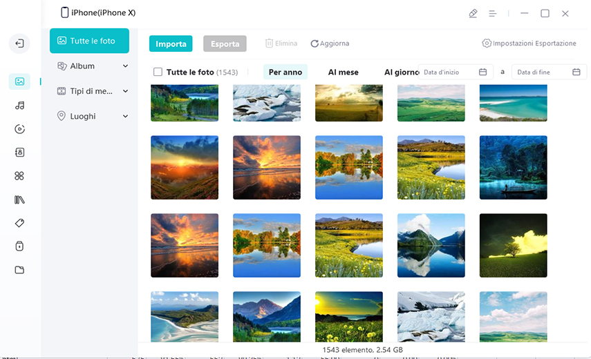 selezione file