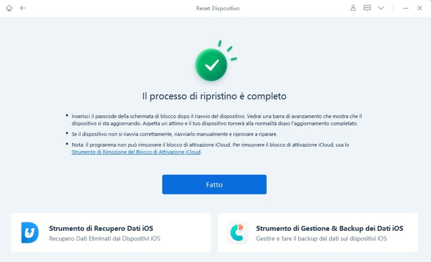 start factory reset iphone with ReiBoot