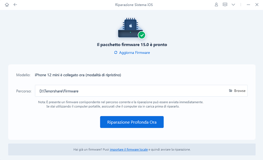 comincia riparazione profonda con ReiBoot
