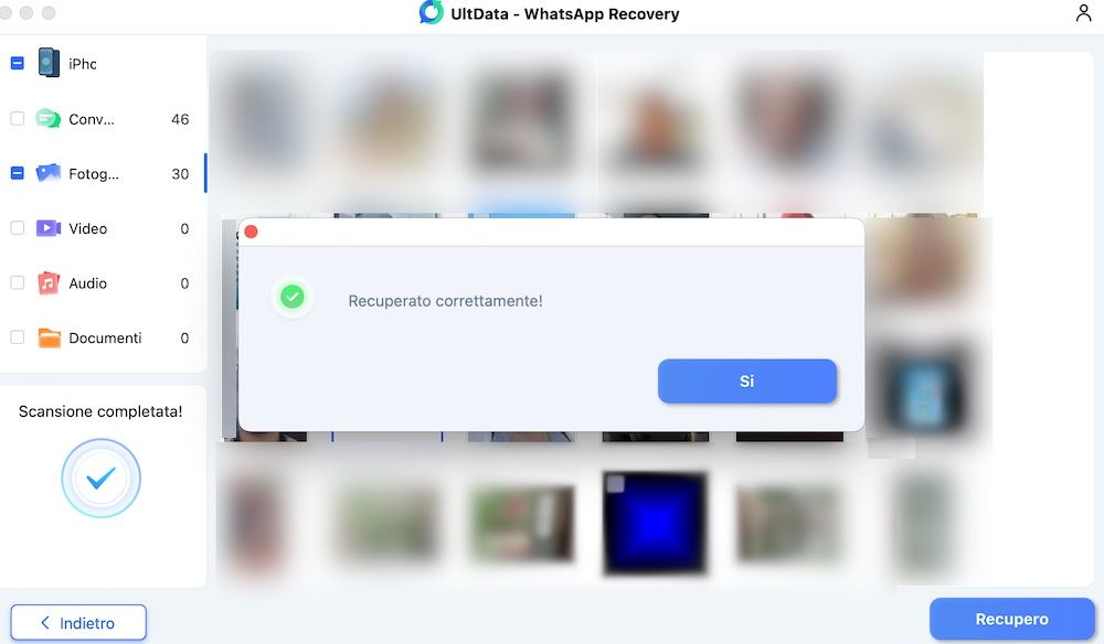 recuperare chat whatsapp di itunes da ultdata whatsapp recovery