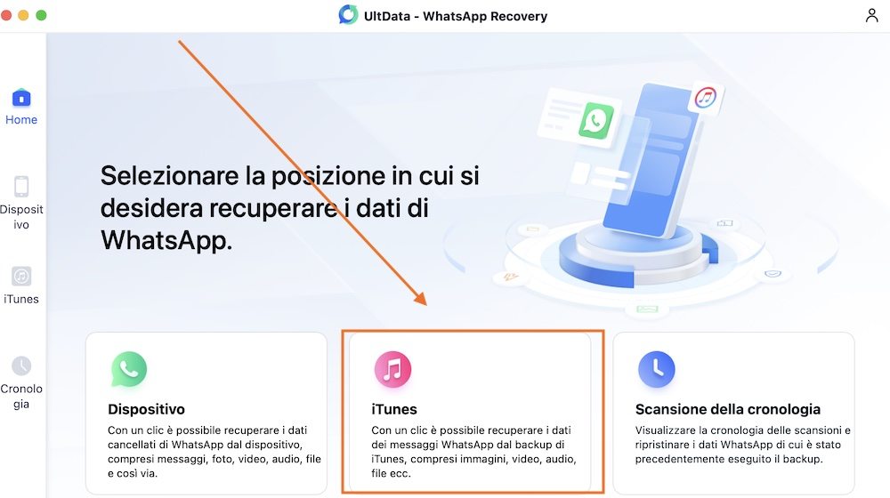 recuperare messaggi WhatsApp cancellati dal backup di iTunes-1