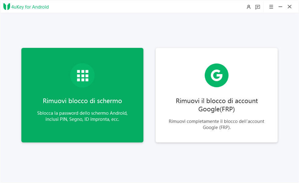 choose remove screen lock feature by 4ukey for android