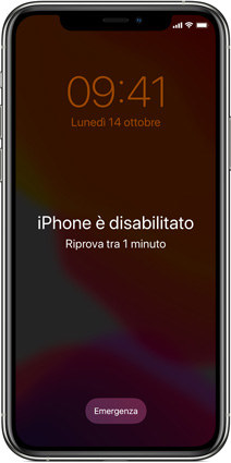 iPhone Disabilitato Collega a iTunes