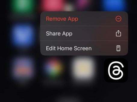 remove threads app