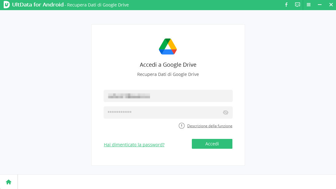 Recupera Dati Google Drive
