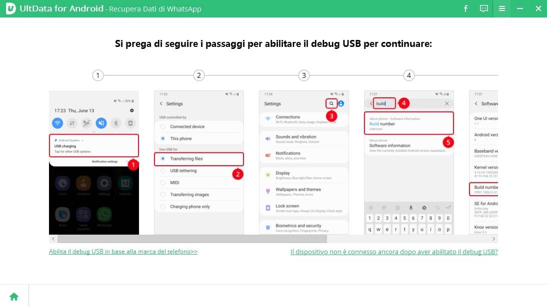 abilitare il debug USB su Android-Recuperare I Messaggi Direct Instagram Cancellati su Android