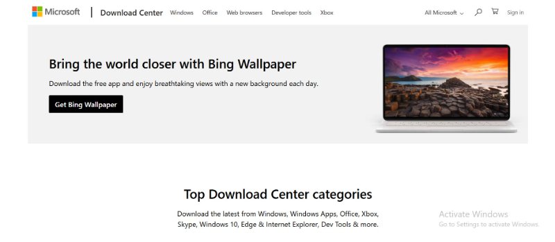 open the office 2016 download page