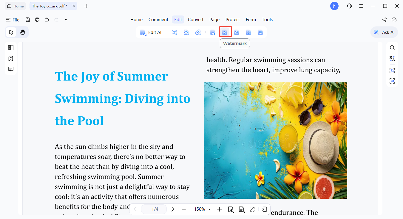 editar marca de agua