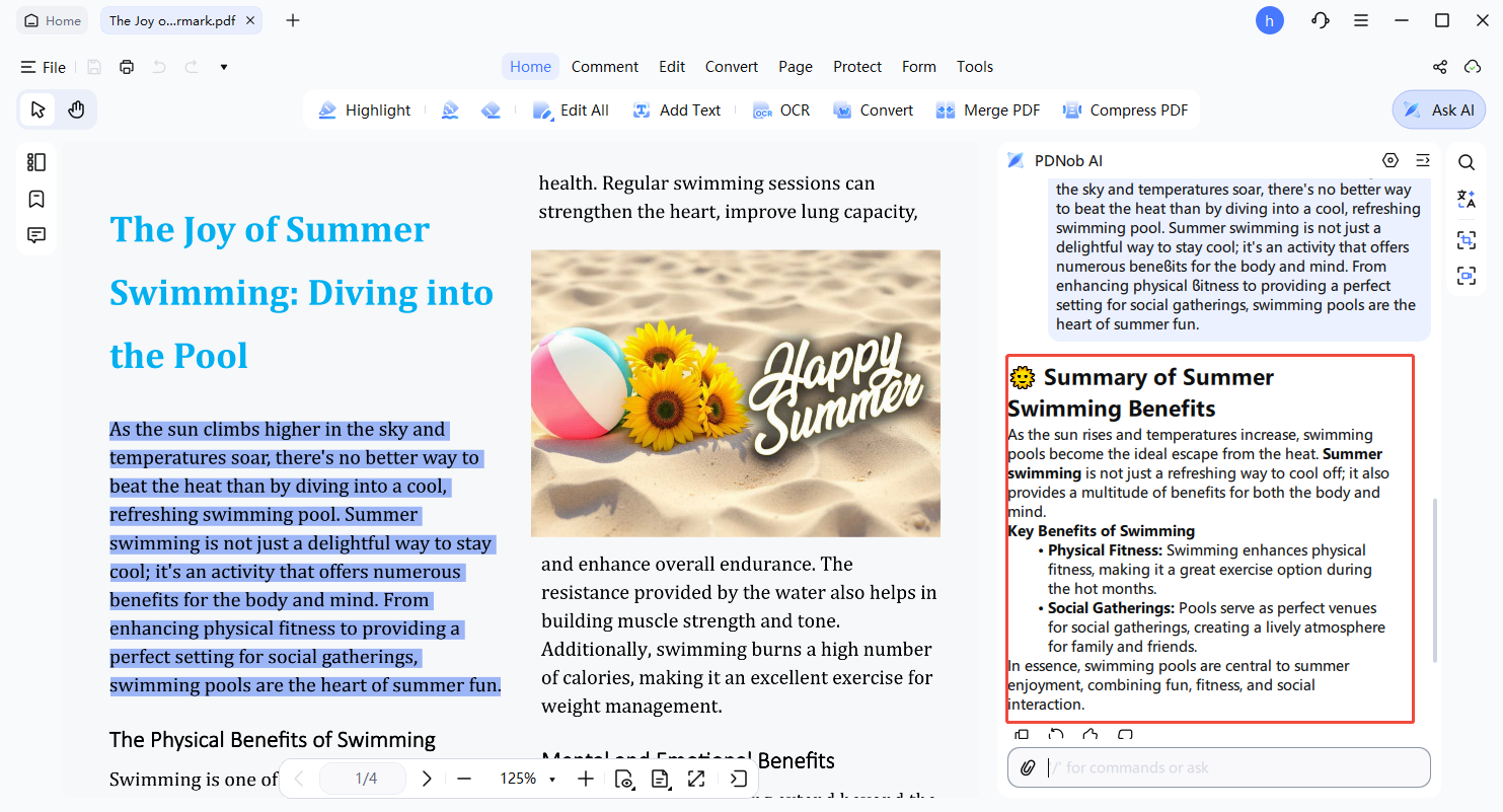 obtener resumen personalizado