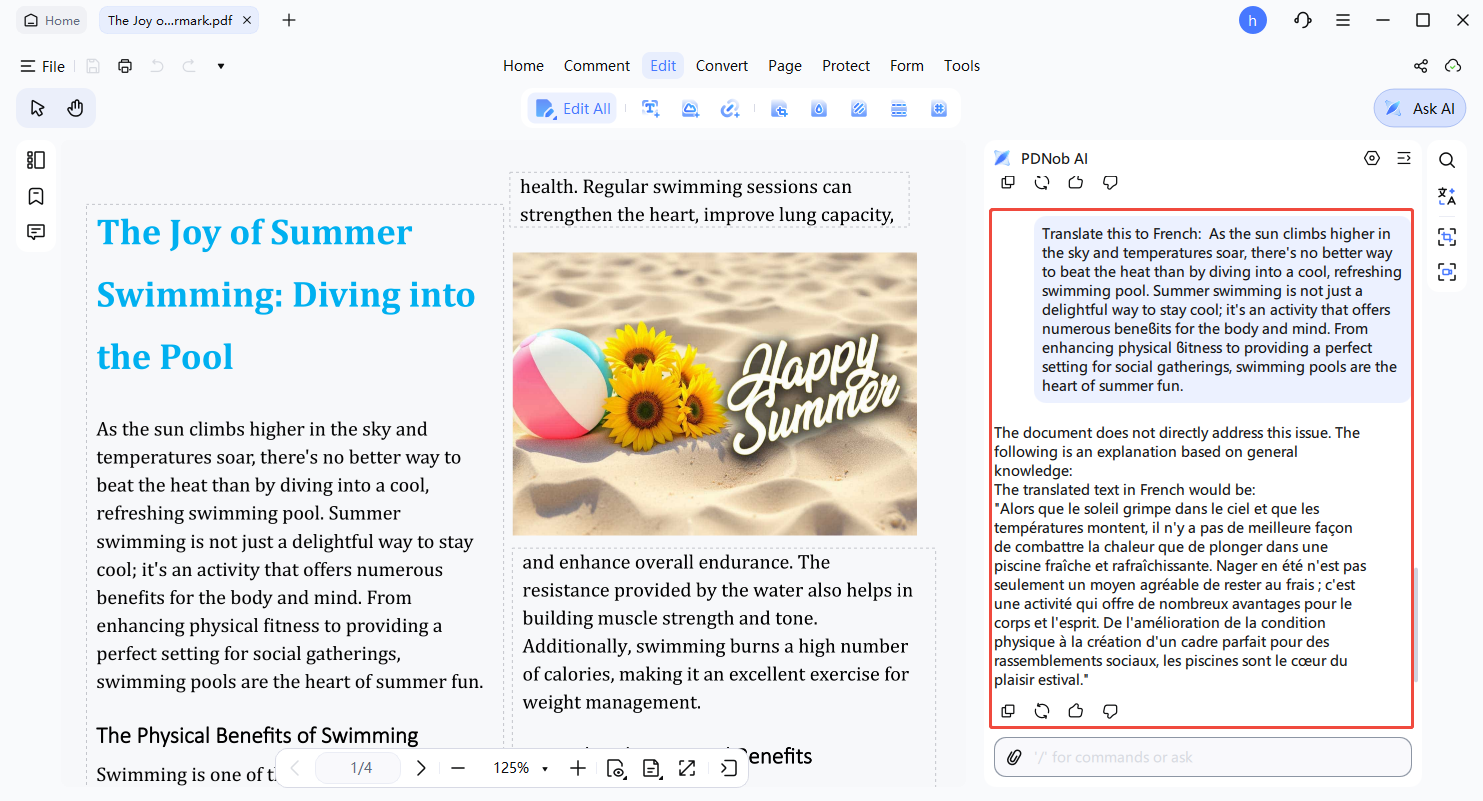 obtener resultado traducido