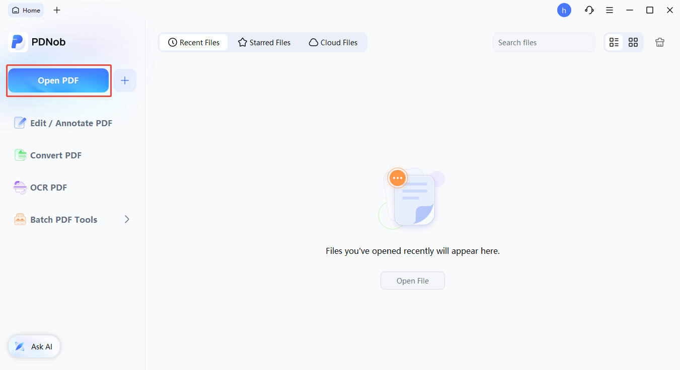 abrir pdf desde el dispositivo