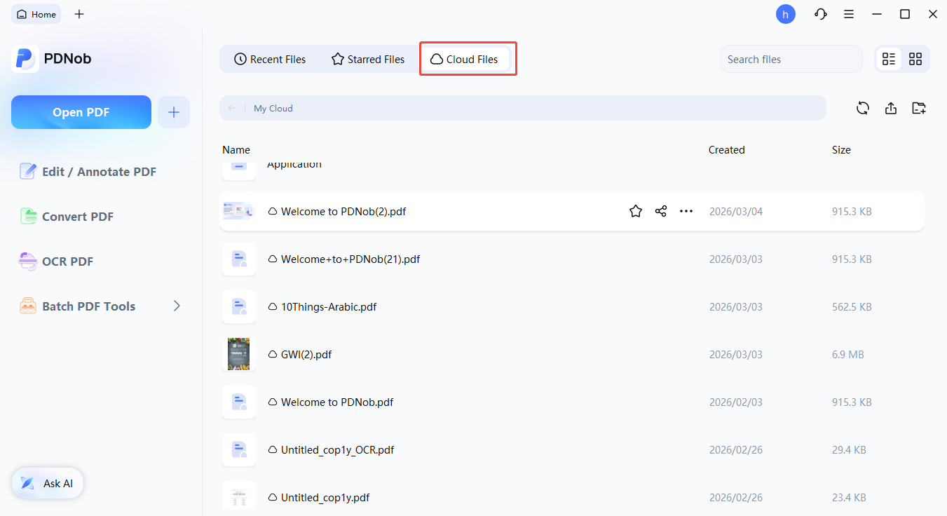 archivos en la nube de pdnob