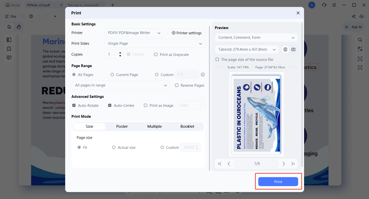 confirmar impresión