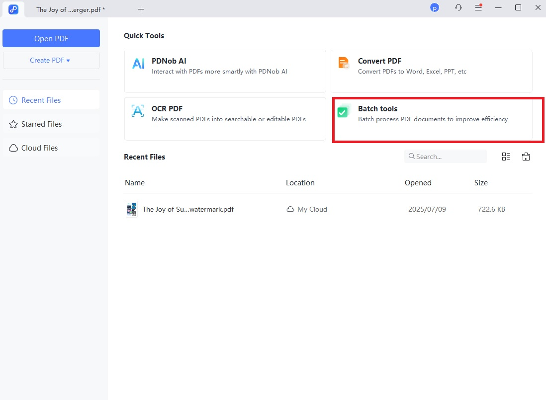 combine pdf in batch tools