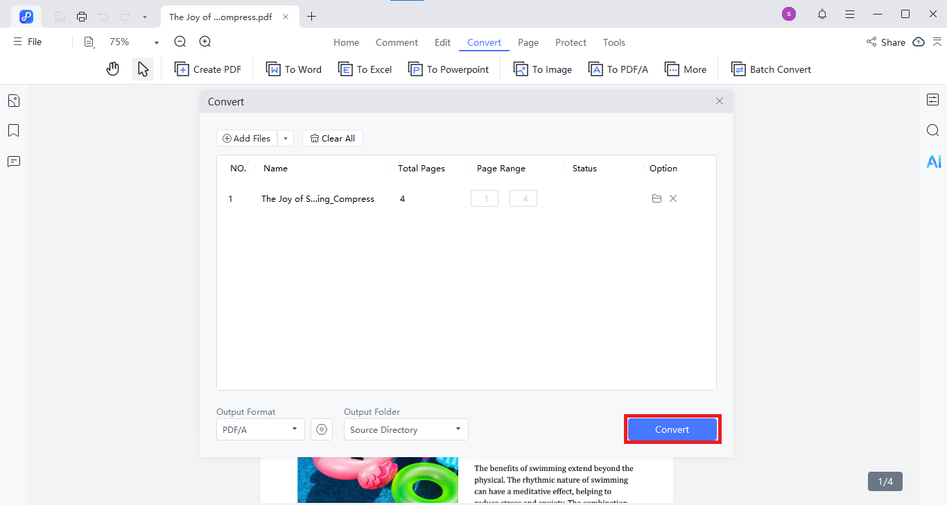 convert pdf to pdf/a