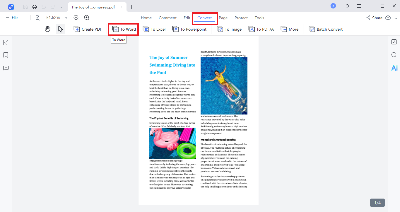 pasar pdf a word