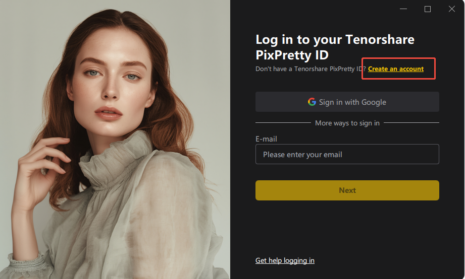 Tenorshare PixPretty login