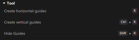 Werkzeuge Tastenkürzel