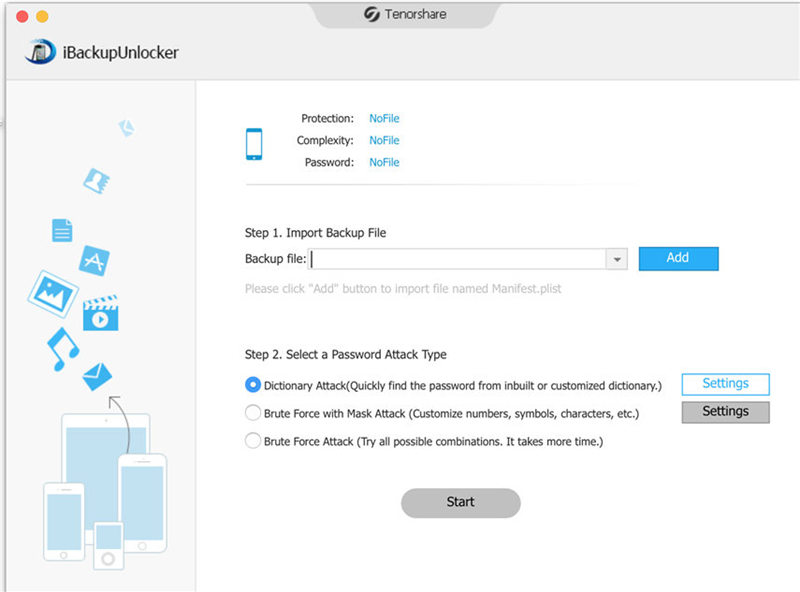 Tenorshare iPhone Backup Unlocker Mac 1.0.1 full