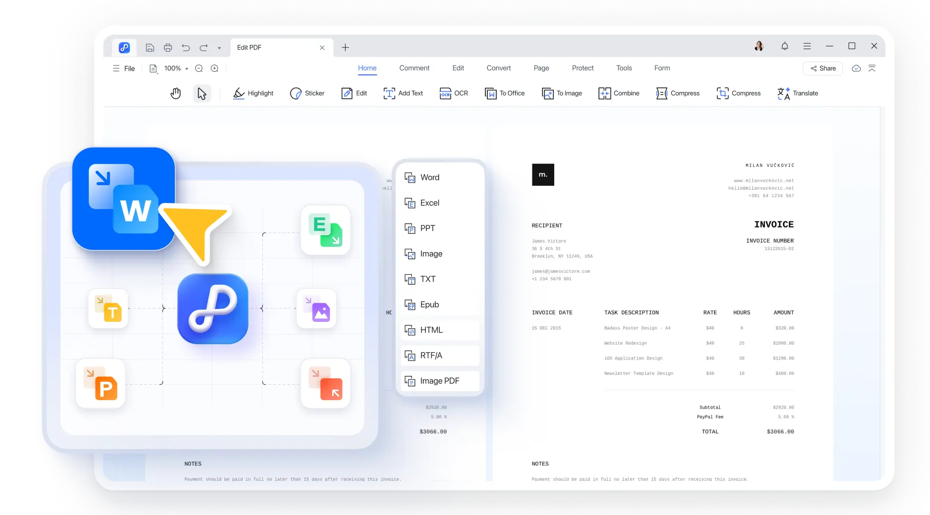 pdnob pdf editor convert pdf