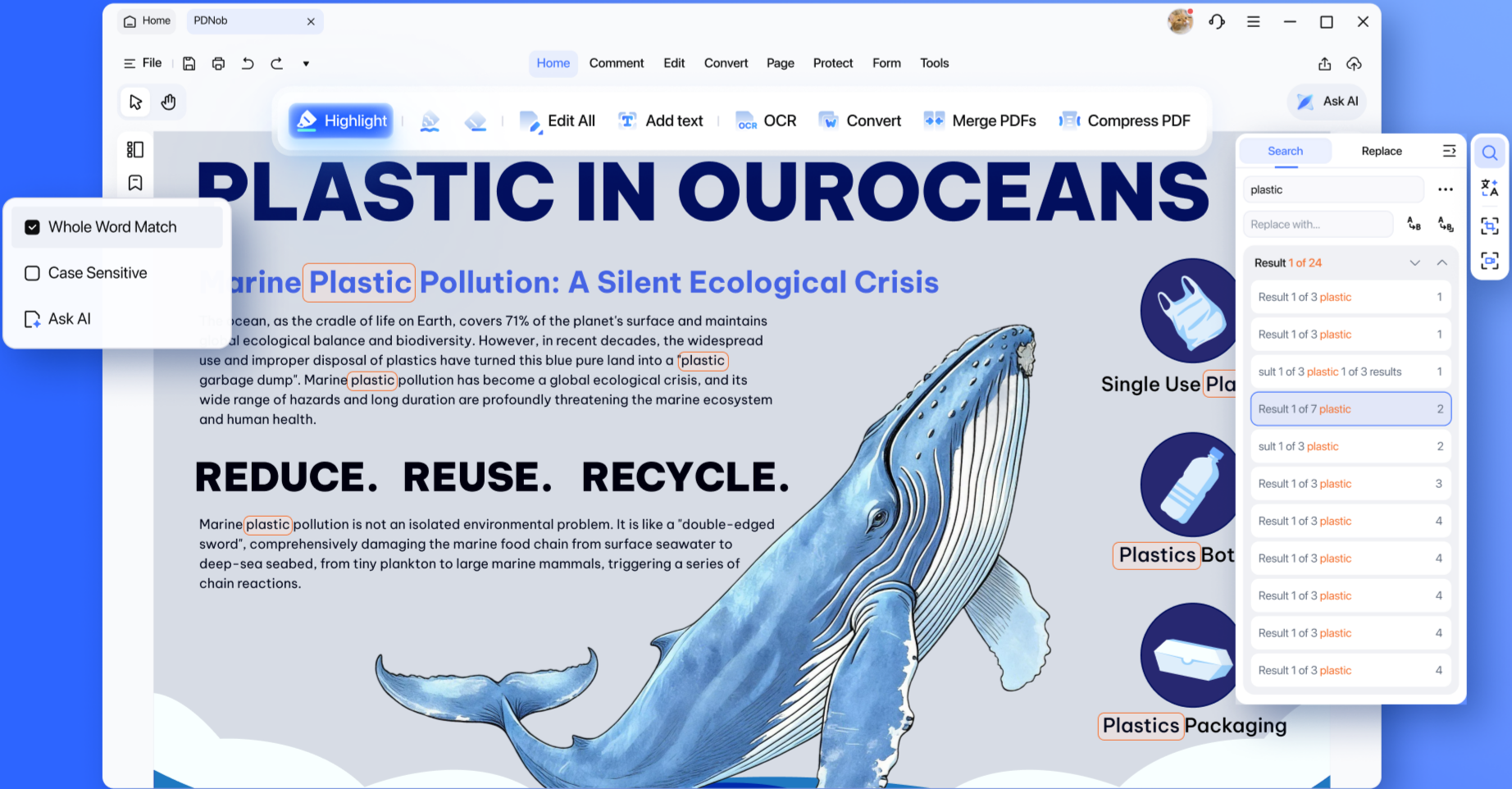 pdnob v2 precise search replace